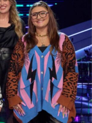 The Voice S29 Mikenley Brown Oversize Cardigan
