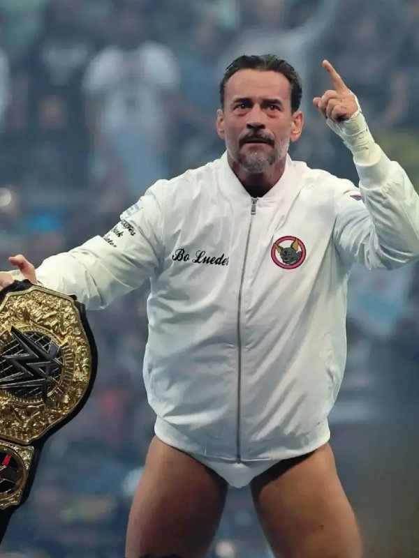 WrestleMania 42 CM Punk White Jacket
