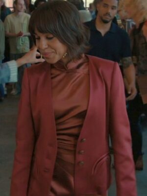 2026 Imperfect Women Kerry Washington Silk Blazer