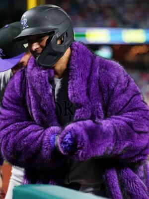 2026 Colorado Rockies Home Run Purple Fur Coat