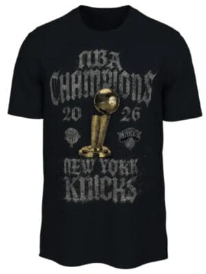2026 New York Knicks NBA Champions Black T-Shirt