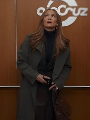 2026 Office Romance Jennifer Lopez Black Coat