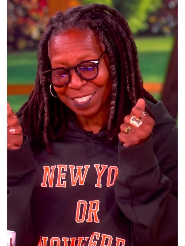 2026 The View Whoopi Goldberg “New York or Nowhere” Hoodie-Black