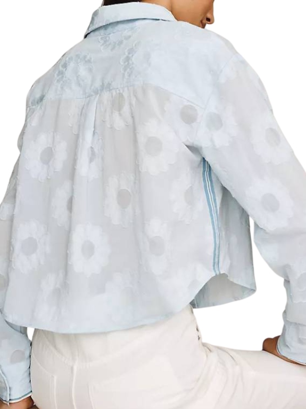 2026 Today Hoda Kotb Today Blue Floral Shirt