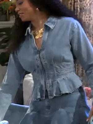 Beyond The Gates 2026 Chelsea Hamilton Denim Zip-Up Shirt