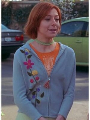 Buffy The Vampire Slayer Alyson Hannigan Floral Hoodie