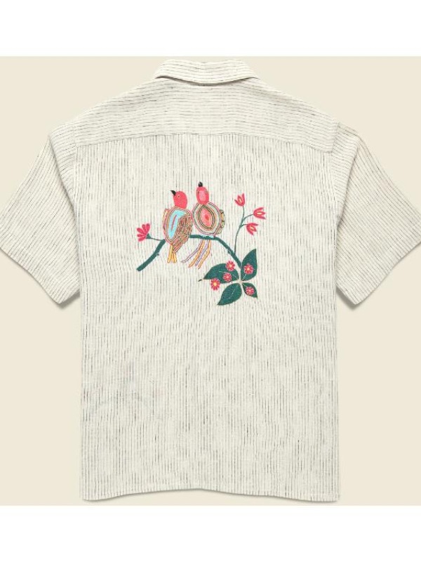 Claude The Four Seasons S02 Marco Calvani Bird Embroidered Shirt