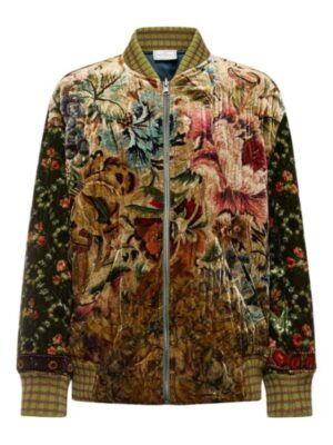 Danny The Four Seasons S02 Coleman Domingo Floral-Tapestry Velvet Jacket