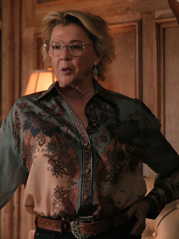 Dutton Ranch S01 Annette Bening Silk Shirt