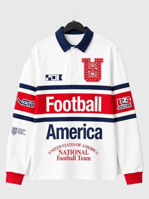 FIFA World Cup 2026 USMNT Virgil Abloh Archive Rugby Polo Shirt