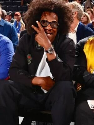 Jay-Z NBA Finals Game 3 Black Cotton Jacket