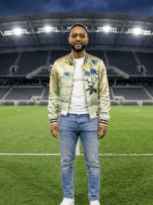 John Legend LA Football Club v Seattle Sounders FC Floral Jacket