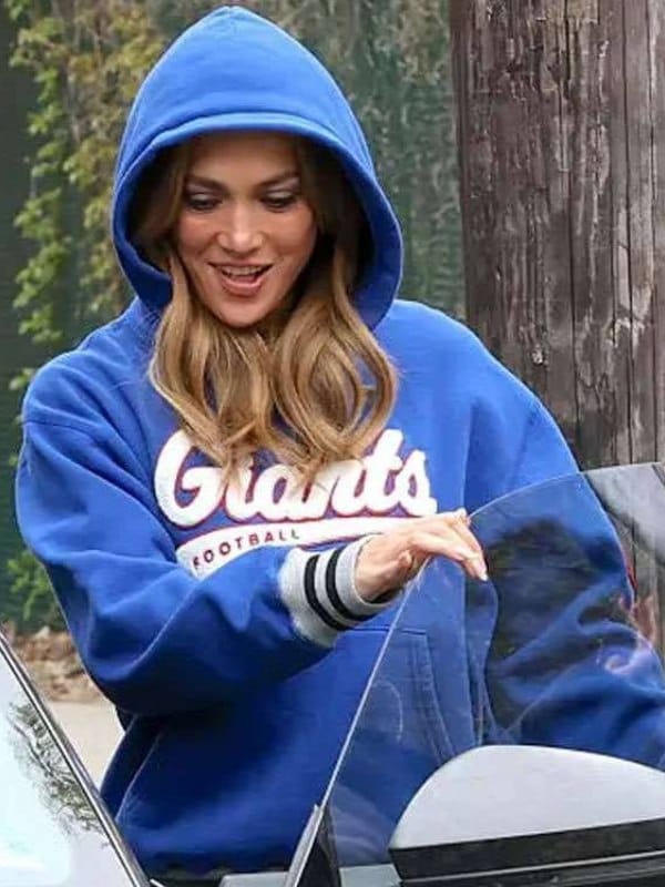 Office Romance Jennifer Lopez Hoodie-Blue