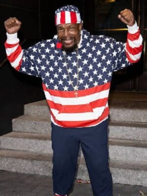 Philadelphia FAN EXPO Mr. T USA Flag Printed Hoodie