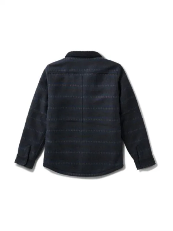 S02 Jack The Four Seasons Will Forte Printed Blue Fleece Jacket