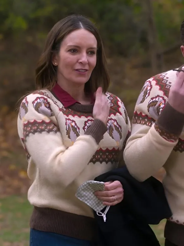 S02 Kate TV-Series The Four Seasons Tina Fey Turkey Graphics Sweater