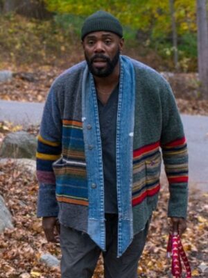 S02 The Four Seasons Coleman Domingo Stripe Kimono Jacket