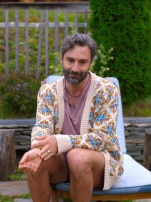 S02 The Four Seasons Marco Calvani Printed Cardigan
