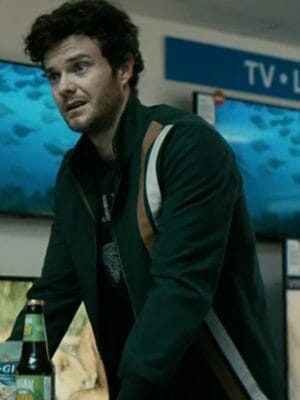 S05 The Boys Jack Quaid Green Striped Jacket