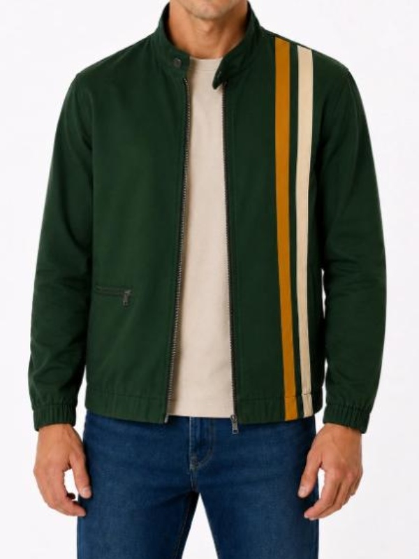 S5 The Boys Jack Quaid Green Striped Jacket