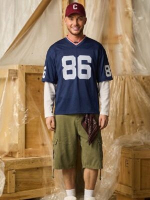 TOWIE S36 Harry Derbidge Blue Jersey Top