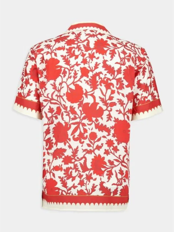 TV-Series Perfect Match Season 03 Nick Lachey Red Floral Printed Shirt