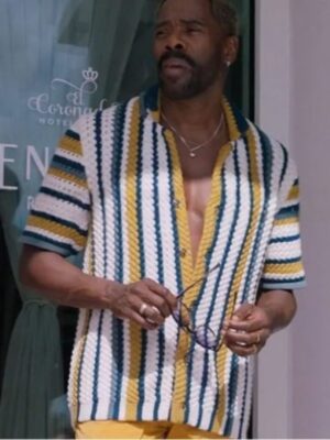 The Four Seasons Colman Domingo Crochet Shirt