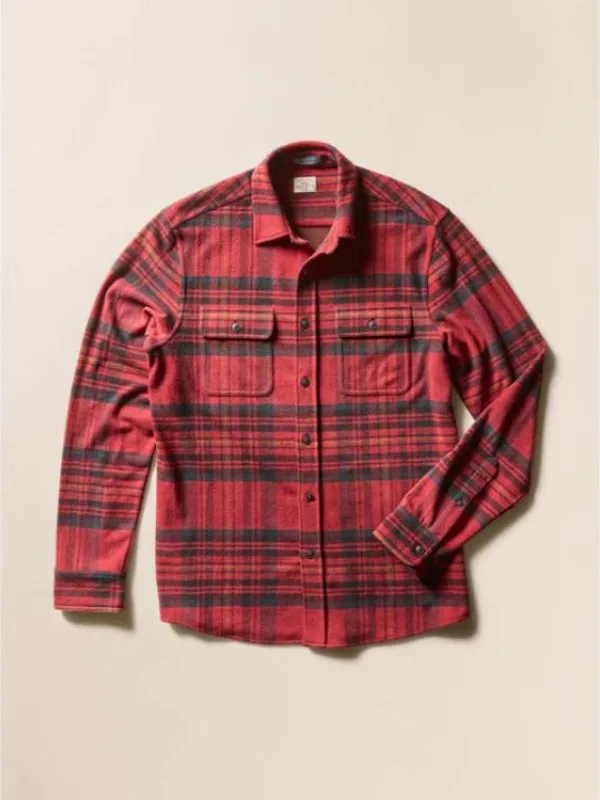 The Four Seasons S02 Will Forte Red Plaid Shirt