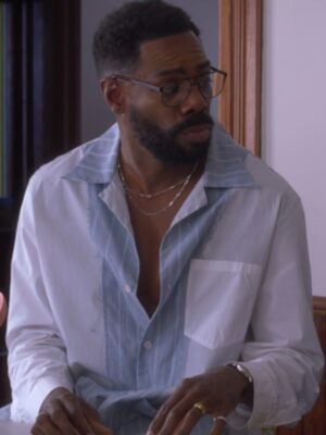 The Four Seasons S2 Coleman Domingo Striped Shirt