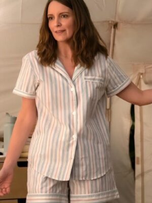 The Four Seasons Tina Fey Striped Pajamas