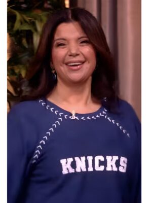 The View Ana Navarro Blue Knicks Sweater