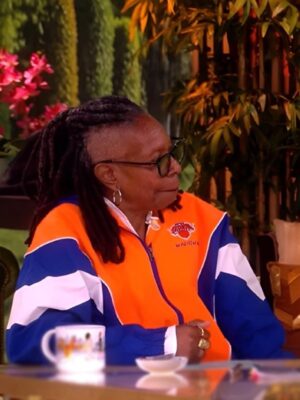The View Whoopi Goldberg New York Knicks Colorblock Jacket