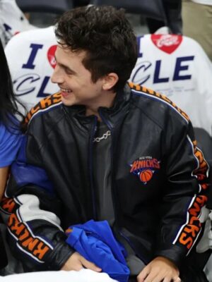 Timothée Chalamet Knicks VS Cleveland Cavaliers Jacket