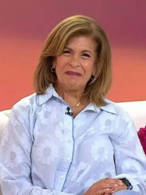 Today Hoda Kotb Today Blue Floral Shirt