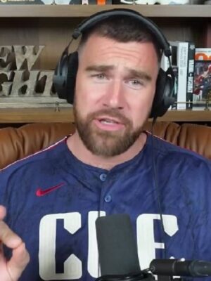 Travis Kelce New Heights Blue Jersey