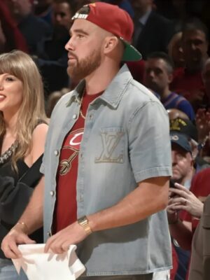 Travis Kelce New York Knicks v Cleveland Cavaliers Denim Shirt