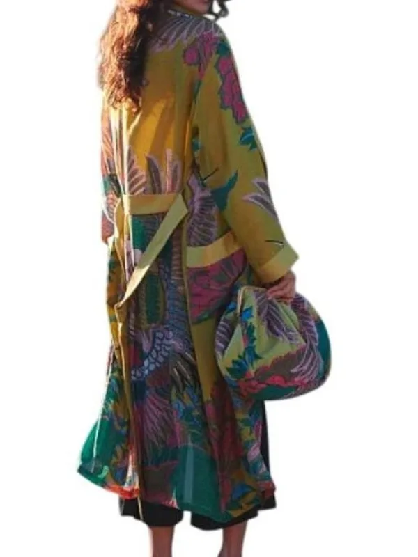 Tv-Drama Dutton Ranch S01 Beulah Jackson Printed Robe