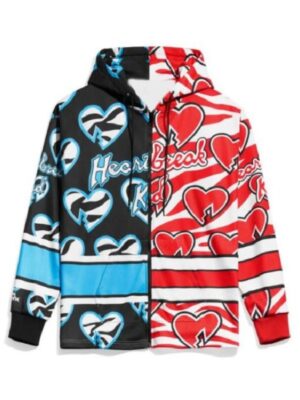 WWE Shawn Michaels HBK Split Hearts Hooded Jacket