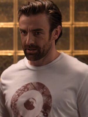 2026 Home and Away Adam Rowland White Target T-Shirt