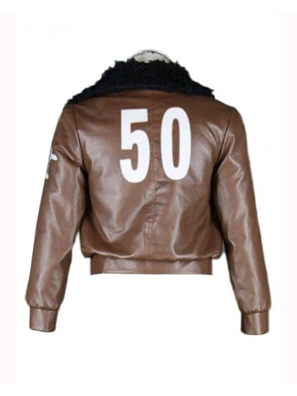 America Alfred F. Jones Style Brown Bomber Inspired by Hetalia