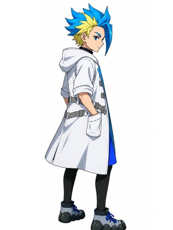 Inspired By Jaxon Cross (Ekusu Kurosu) Beyblade X White Trench Coat