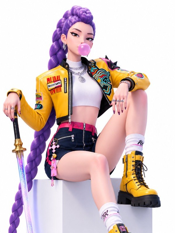 KPop Demon Hunters Rumi Leather Jacket