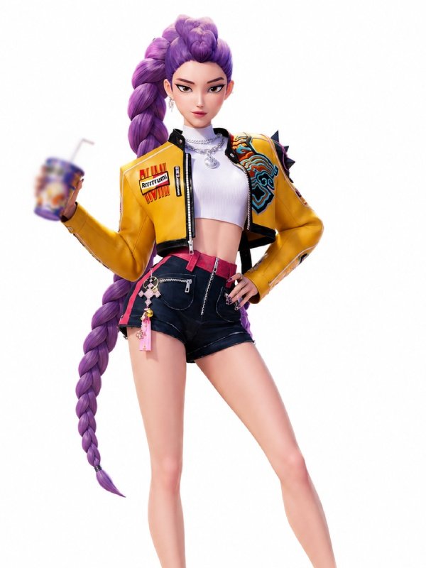 KPop Demon Hunters Rumi Yellow Leather Jacket
