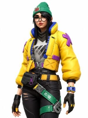 Killjoy Valorant Yellow Puffer Jacket