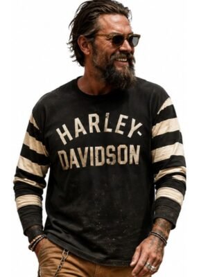 On the Roam Jason Momoa Striped Sweatshirt