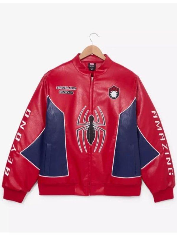 Spider Man Moto Leather Jacket