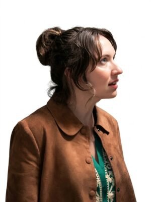 Trying S05 Esther Smith Brown Suede Jacket