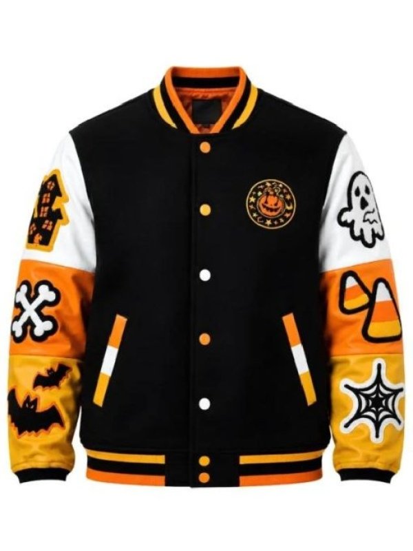 Halloween 2026 Spooky Boo Varsity Jacket