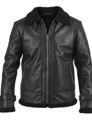 Tv Series Serinda Swan Reacher Karla Dixon Black Shearling Leather Jacket